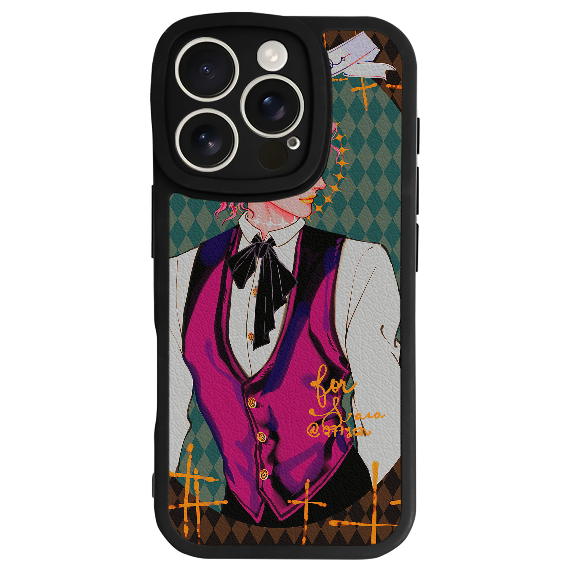 （画像用） ジョジョの奇妙な冒険 JoJo's Bizarre Adventure 【iPhone 16シリーズ対応】シリコンスマホケース（レザー調） 材質：シリコン